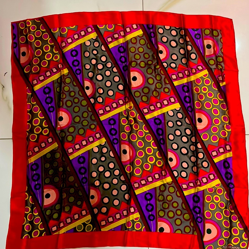 Albert Nipon Silk Scarf